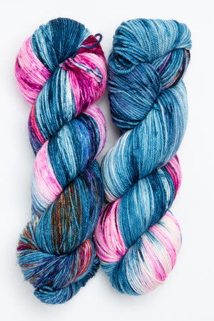 Ancient Arts Socknado superwash merino nylon forget me not