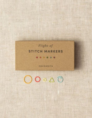 Cocoknits Flight of Stitch Markers nylon coated steel