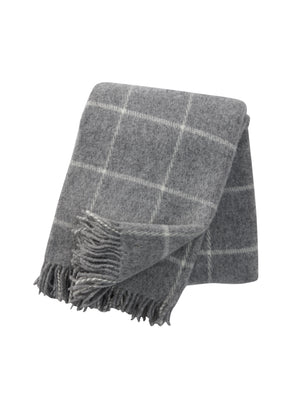 Klippan Lambswool Throw lambswool vinga light grey