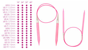 Lykke Blush Circular Needles wood fixed
