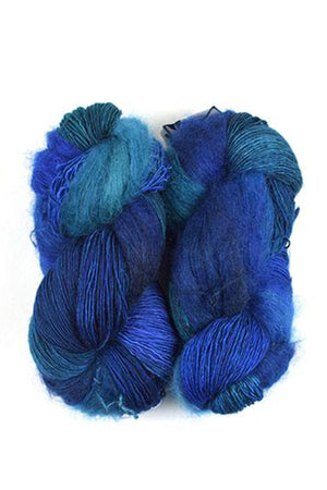 Fleece Artist Halo Bundle mohair nylon superwash merino wool marine
