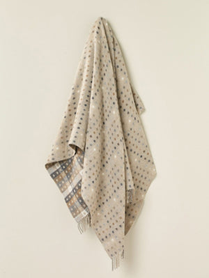 Bronte by Moon Merino Wool Throw merino wool multispot natural