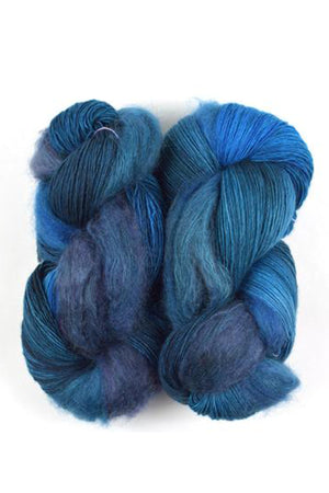 Fleece Artist Halo Bundle mohair nylon superwash merino wool ocean