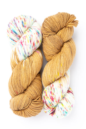 Ancient Arts Socknado superwash merino nylon office donut party