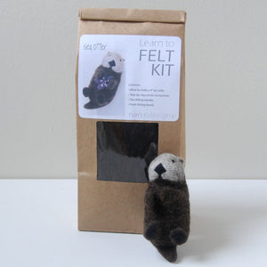 Nan C Designs Learn to Felt Kit wool sea otter