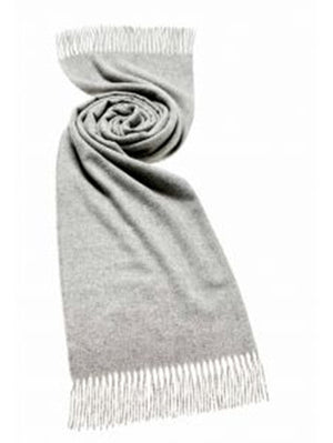 Bronte by Moon Merino Lambswool Stole merino lambswool solid silver