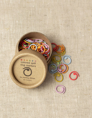 Cocoknits Split Ring Stitch Marker nylon coated steel