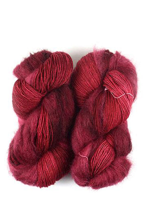 Fleece Artist Halo Bundle mohair nylon superwash merino wool wine