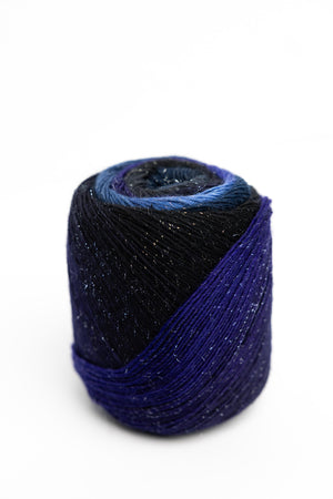 Lang Yarns Mille Colori Socks & Lace Luxe wool polyamide polyester 0215 blueberry