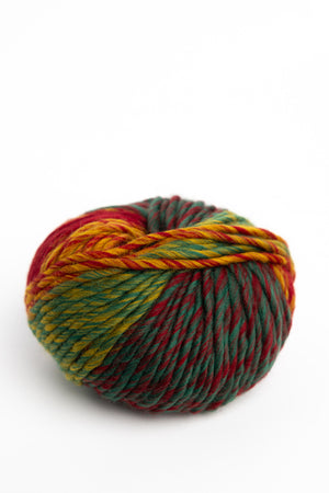 Laines du Nord Young and Trendy wool 05 mustard crimson green