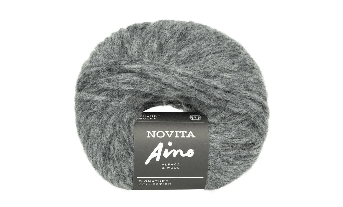 Novita Aino baby alpaca merino wool polyamide 075 fog