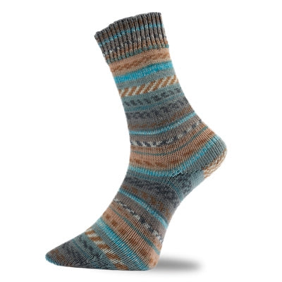 Pro Lana Golden Socks Matterhorn wool polyamide 08 teal tan