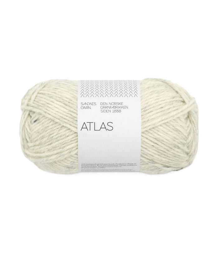 Sandnes Garn Atlas norwegian lambswool merino wool 1021 light grey  melange