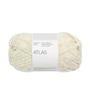 Sandnes Garn Atlas norwegian lambswool merino wool 1021 light grey  melange