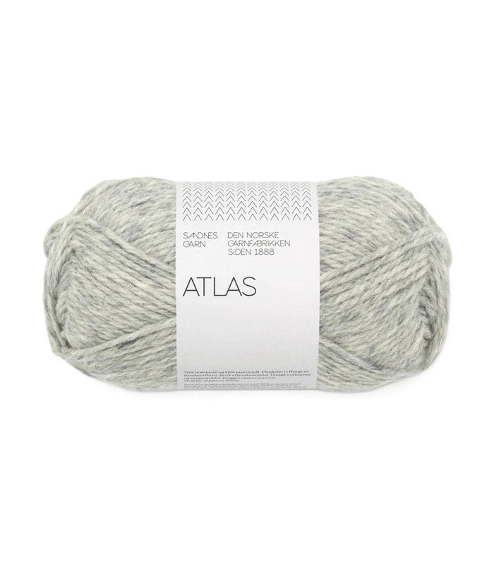 Sandnes Garn Atlas norwegian lambswool merino wool 1042 grey melange