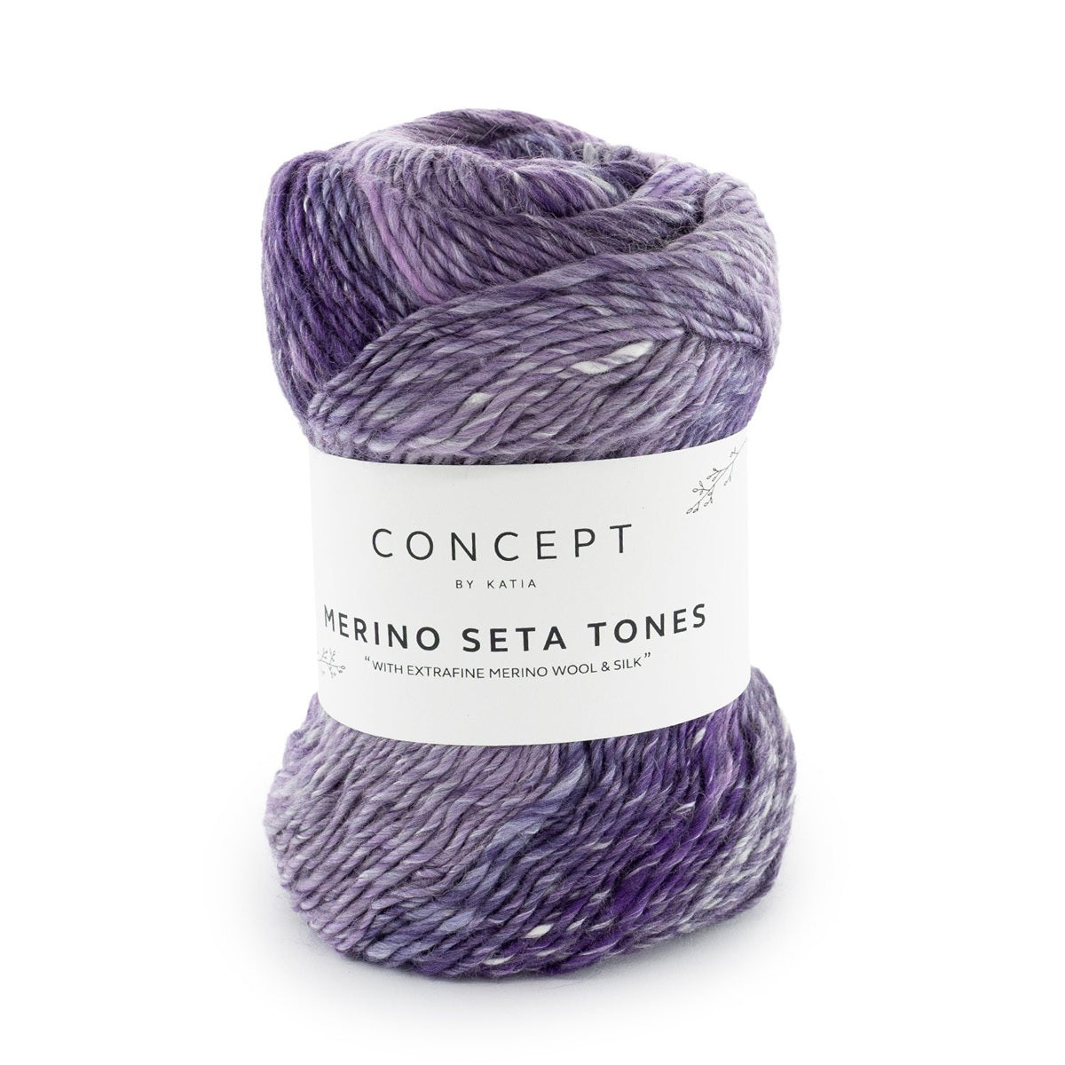 Concept by Katia Merino Seta Tones merino wool silk 105 aubergine