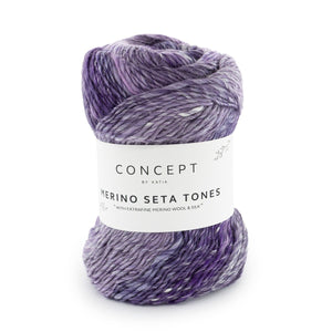 Concept by Katia Merino Seta Tones merino wool silk 105 aubergine