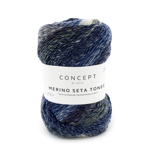 Concept by Katia Merino Seta Tones merino wool silk 106 grey jeans