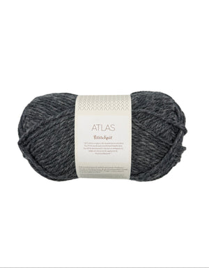 Sandnes Garn Atlas norwegian lambswool merino wool 1070 charcoal melange
