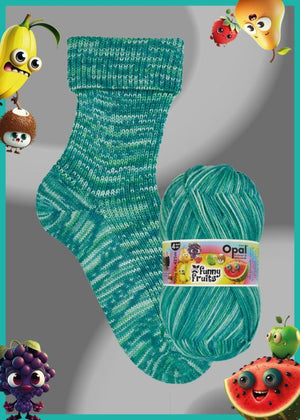 Opal Funny Fruits wool polyamide 11412 kiwi