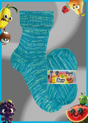 Opal Funny Fruits wool polyamide 11415 smiling fruit