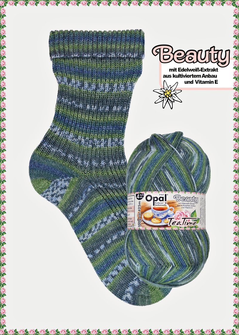 Opal Beauty 5 Tea Time wool polyamide 11512 outside only cans