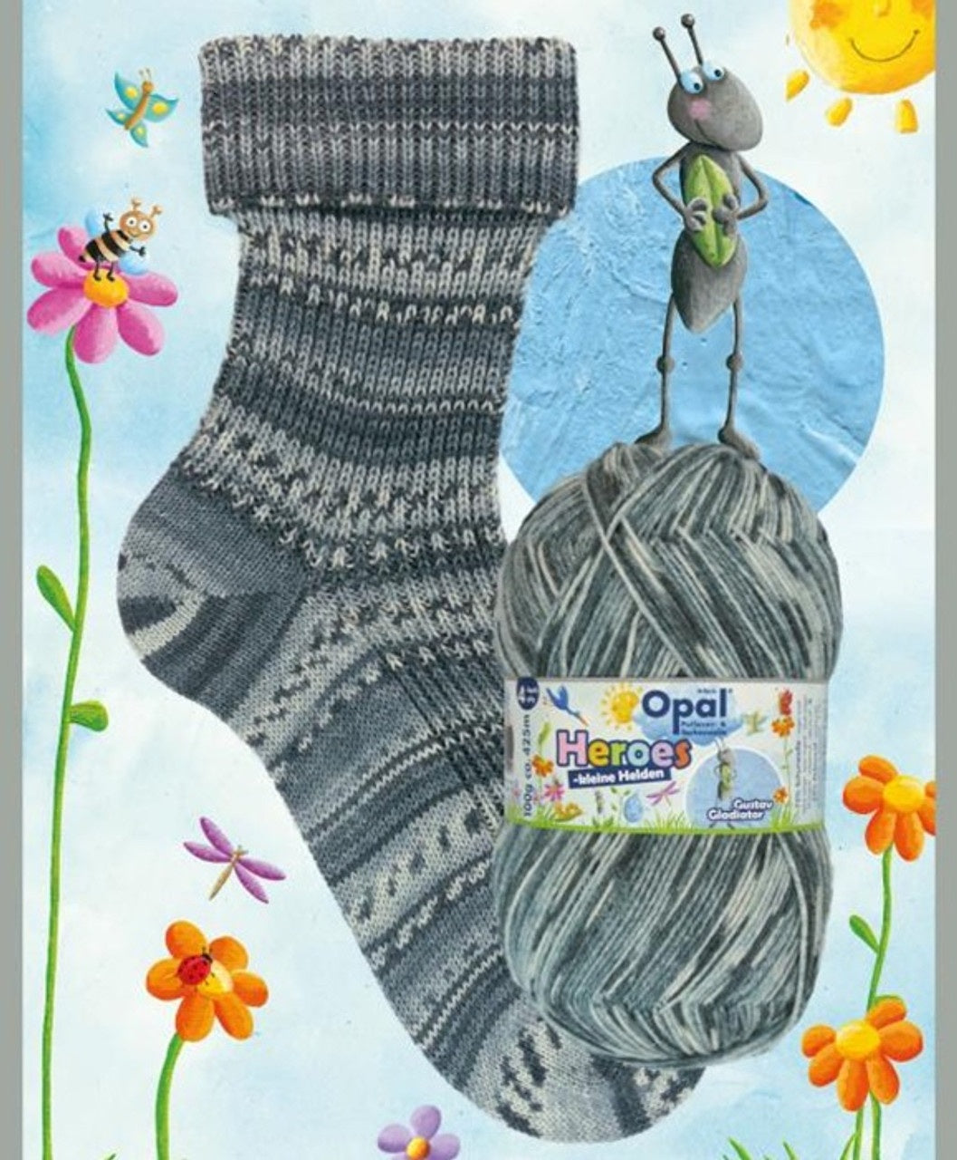 Opal Little Heroes wool polyamide 11543 gustav gladiator