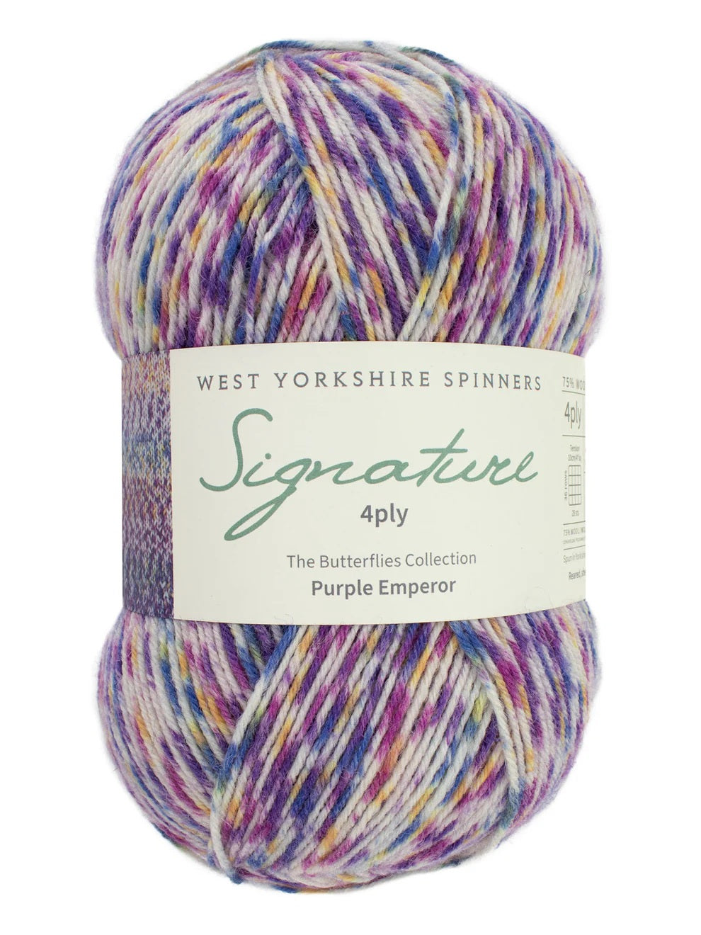 West Yorkshire Spinners Signature 4-ply wool nylon 1244 purple emperor