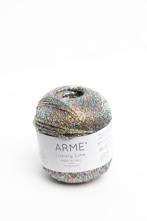 Laines du Nord Arme metallic polyester polyamide 1500 pastel silver