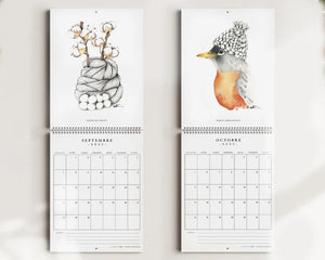 Katrinn Pelletier Illustration 2025 Wall Calendar