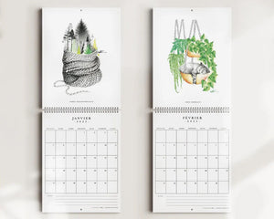 Katrinn Pelletier Illustration 2025 Wall Calendar