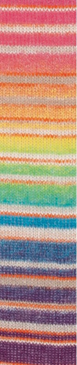 Katia Bellino cotton linen orange blackberry cyan blue