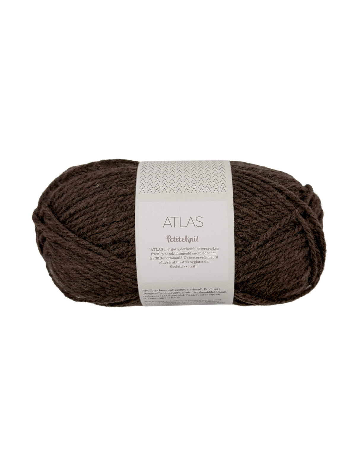 Sandnes Garn Atlas norwegian lambswool merino wool 2381 coffee melange