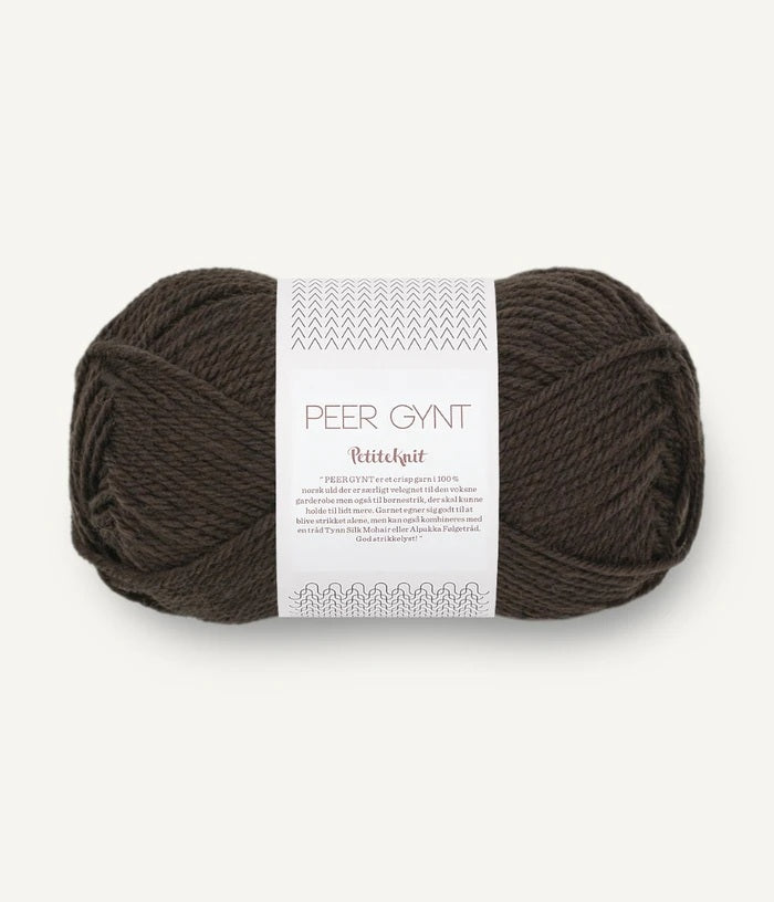 Sandnes Garn Peer Gynt norwegian wool 2381 coffee melange