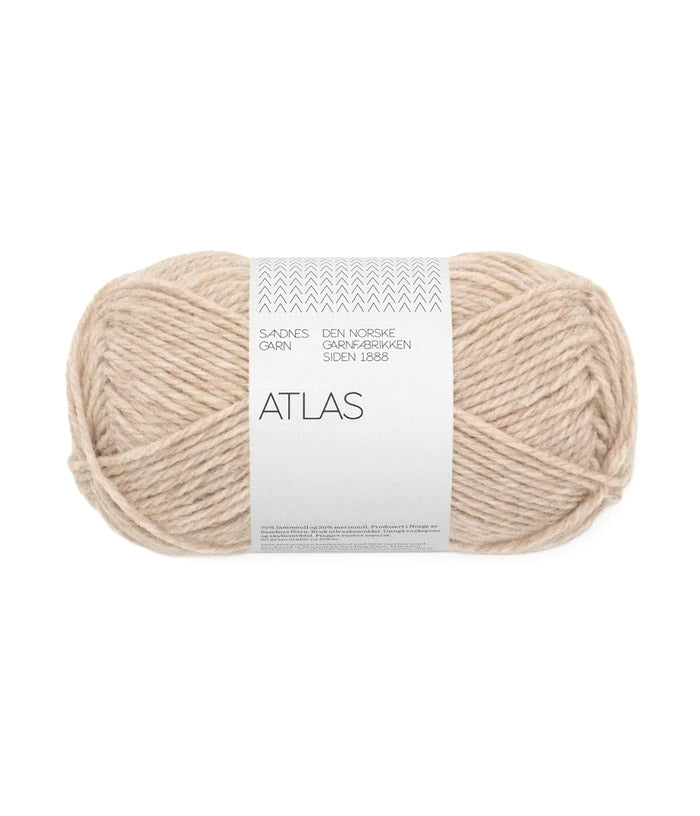 Sandnes Garn Atlas norwegian lambswool merino wool 3021 light beige melange