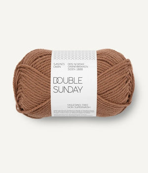 Sandnes Garn Double Sunday merino wool 3052 pecan brown