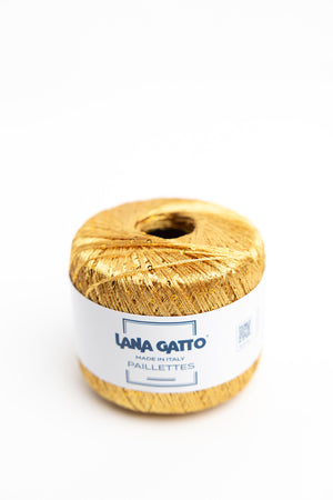 Lana Gatto Paillettes polyester 30789 brass