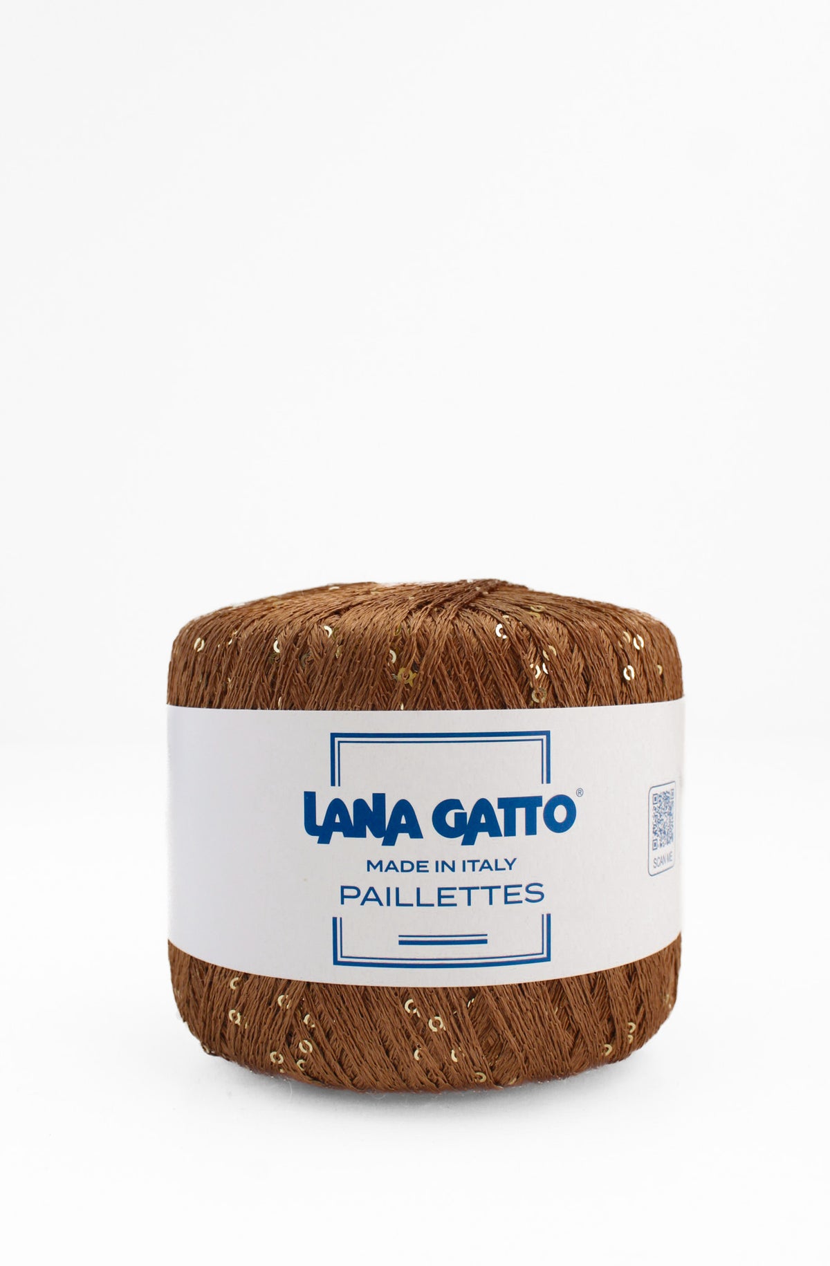 Lana Gatto Paillettes polyester 31159 chocolate