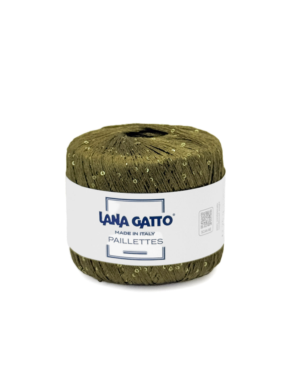 Lana Gatto Paillettes polyester 31162 olive