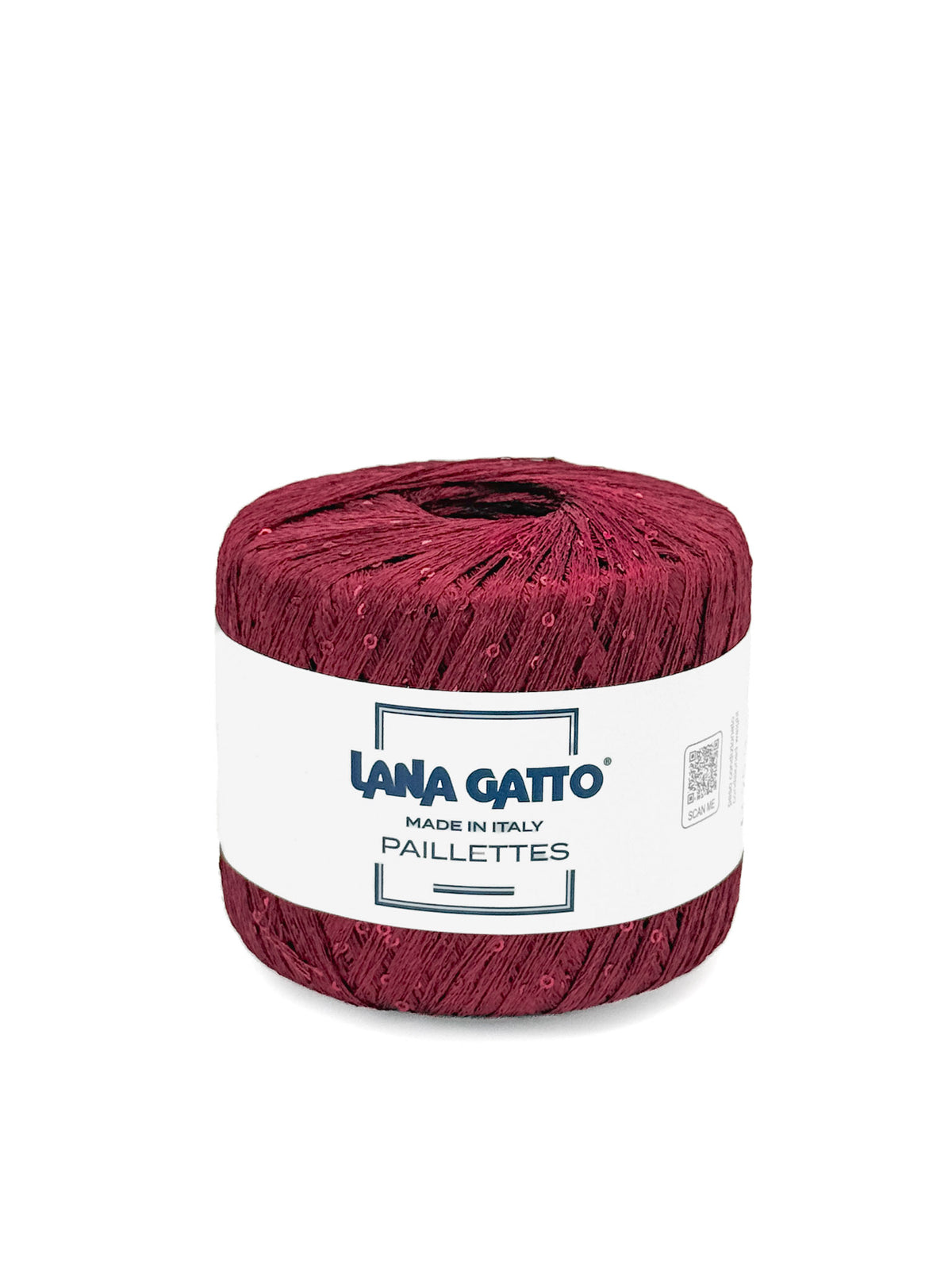 Lana Gatto Paillettes polyester 31164 bordeaux