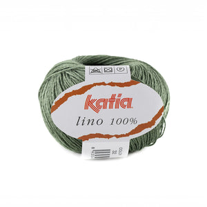 Katia Lino 100% linen 32 reseda green
