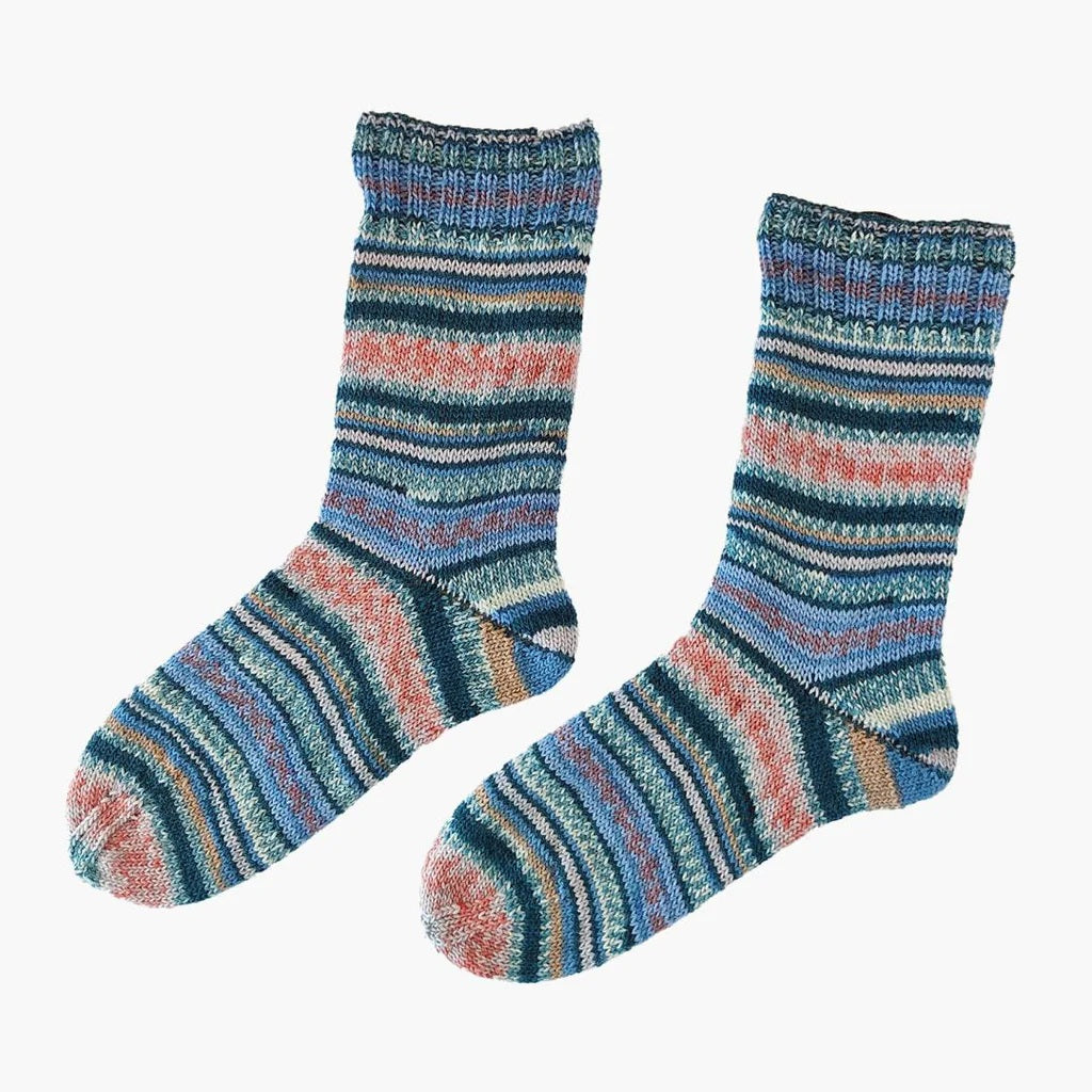Arne & Carlos Socks & More 4 Ply virgin wool polyamide 3657 summer night