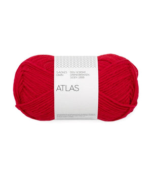 Sandnes Garn Atlas norwegian lambswool merino wool 4219 true red