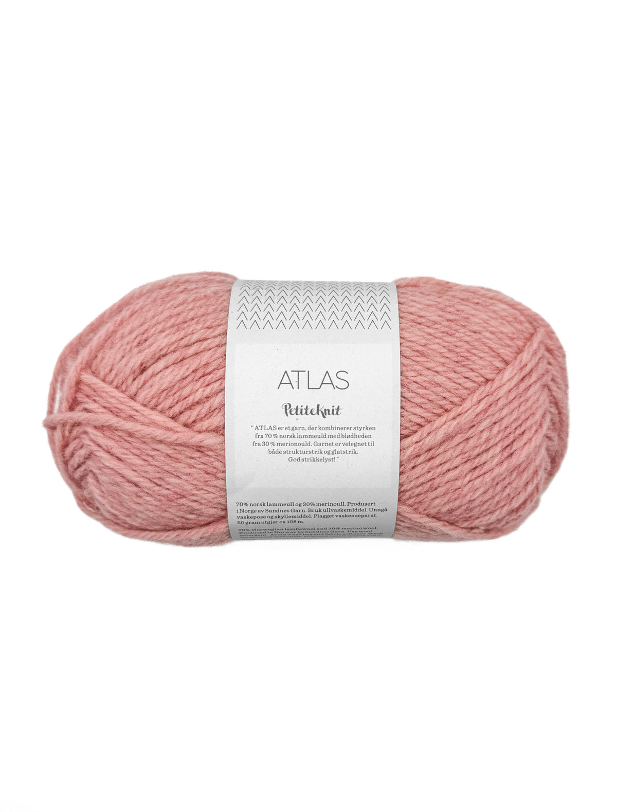 Sandnes Garn Atlas norwegian lambswool merino wool 4523 rosewater melange