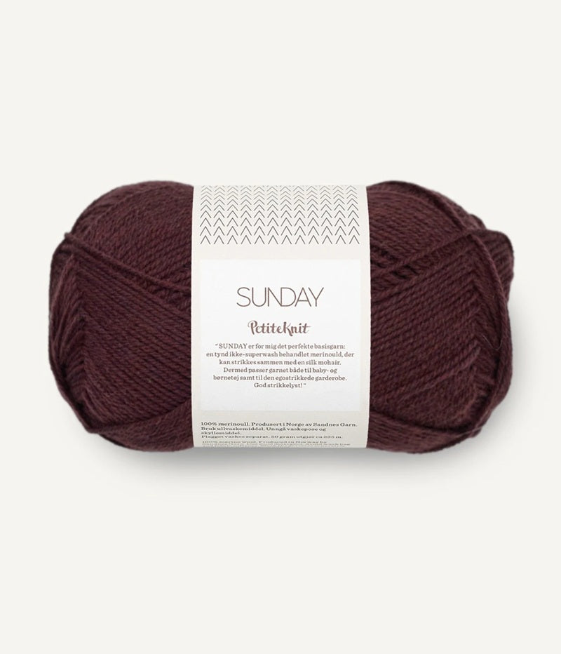 Sandnes Garn Sunday merino wool 4682 velvet fig