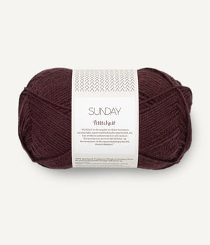 Sandnes Garn Sunday merino wool 4682 velvet fig