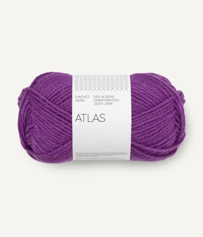 Sandnes Garn Atlas norwegian lambswool merino wool 5045 plum