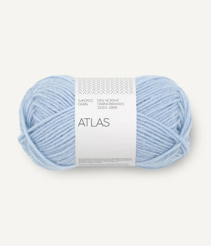 Sandnes Garn Atlas norwegian lambswool merino wool 5812 brunnera blue