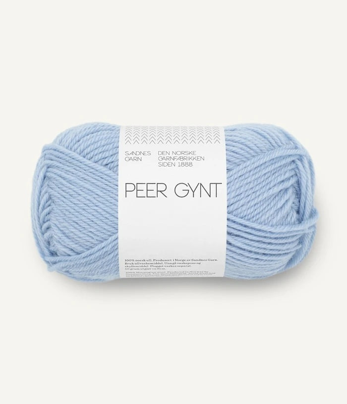 Sandnes Garn Peer Gynt norwegian wool 5812 brunnera blue