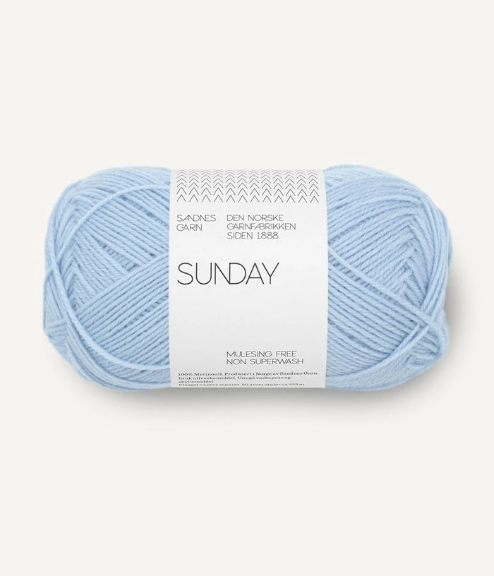 Sandnes Garn Sunday merino wool 5812 brunnera blue